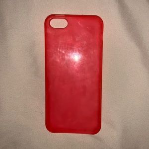 Pink glossy silicone TPU iPhone 5/5s case